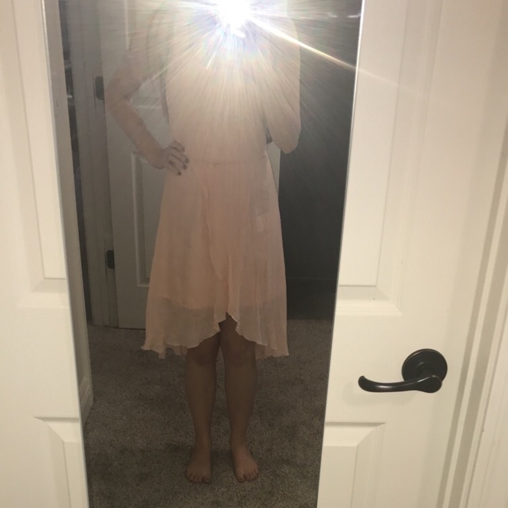 Pink flowy dress